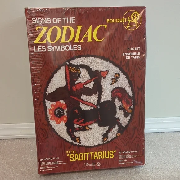 Sagittarius Zodiac Rug Kit - Picture 1 of 6